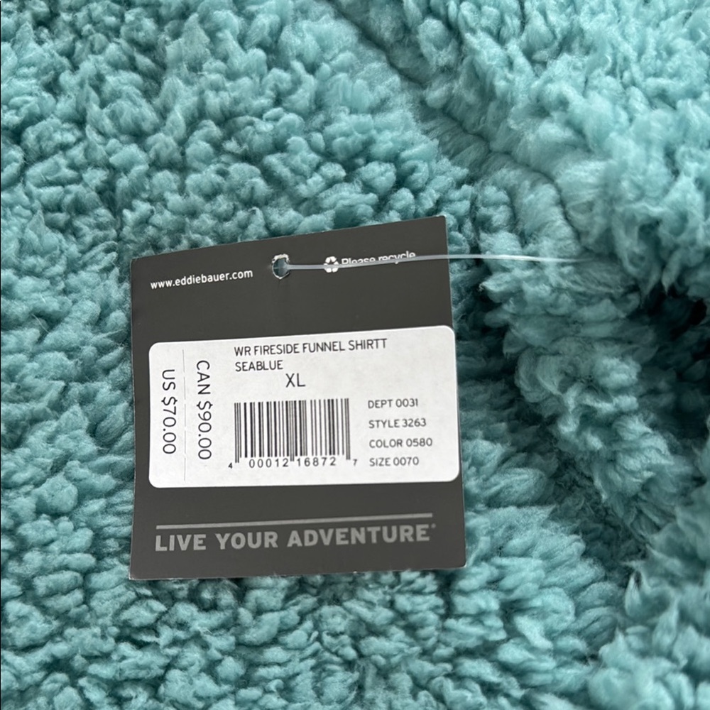 Cozy Teal Women's Sweater - Picture 2 of 2